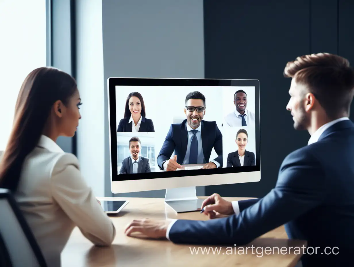 Corporate-Video-Conference-of-Diverse-Business-Professionals