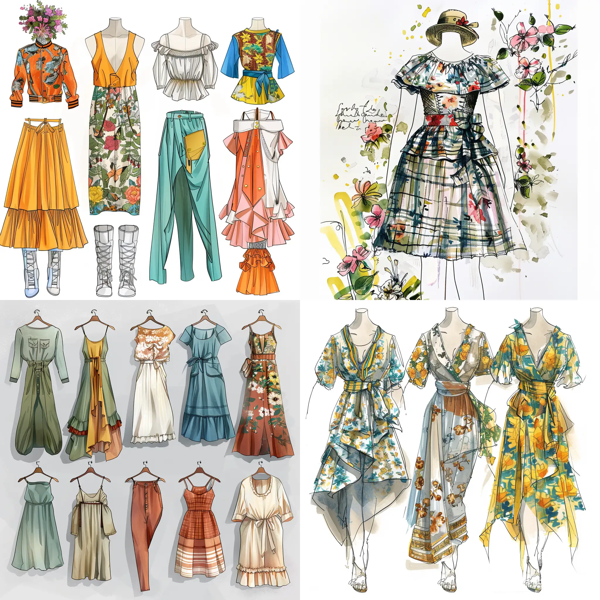 طراحی لباس برای بهار