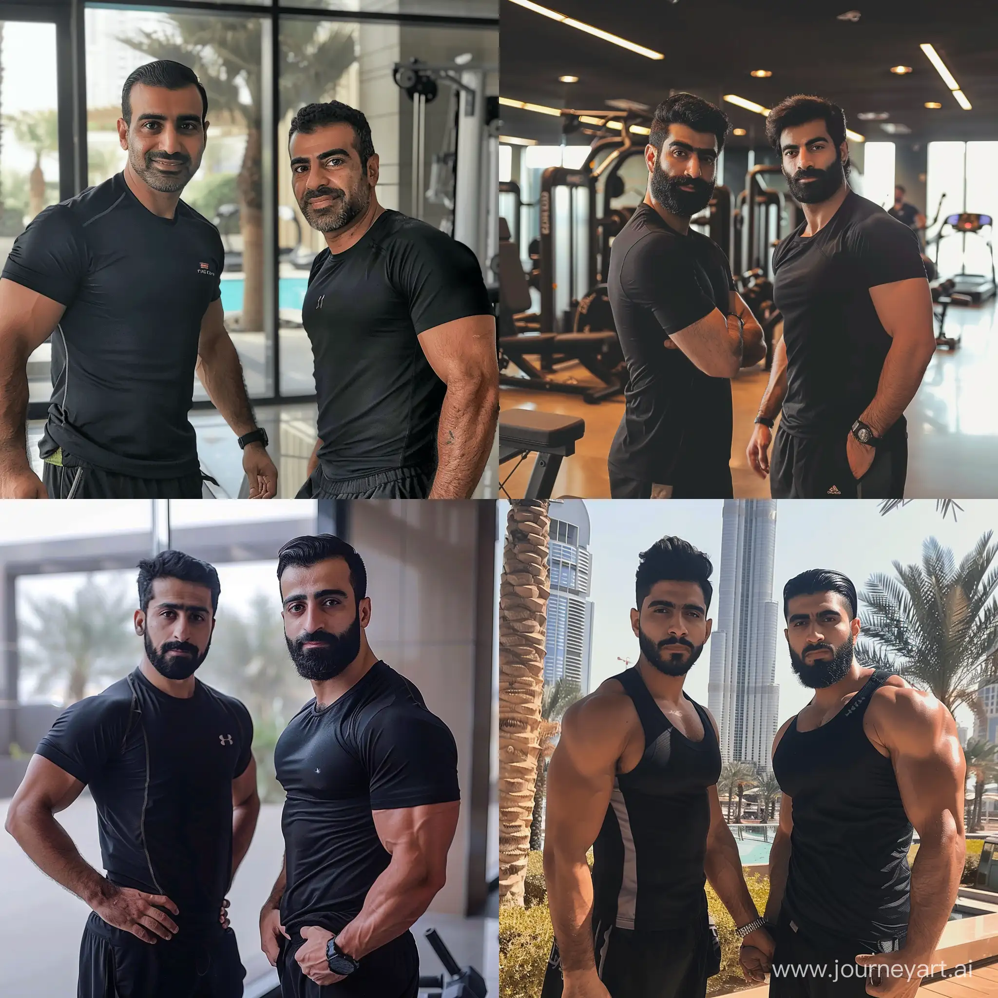Иранские парни работают фитнес-тренерами в Дубае
