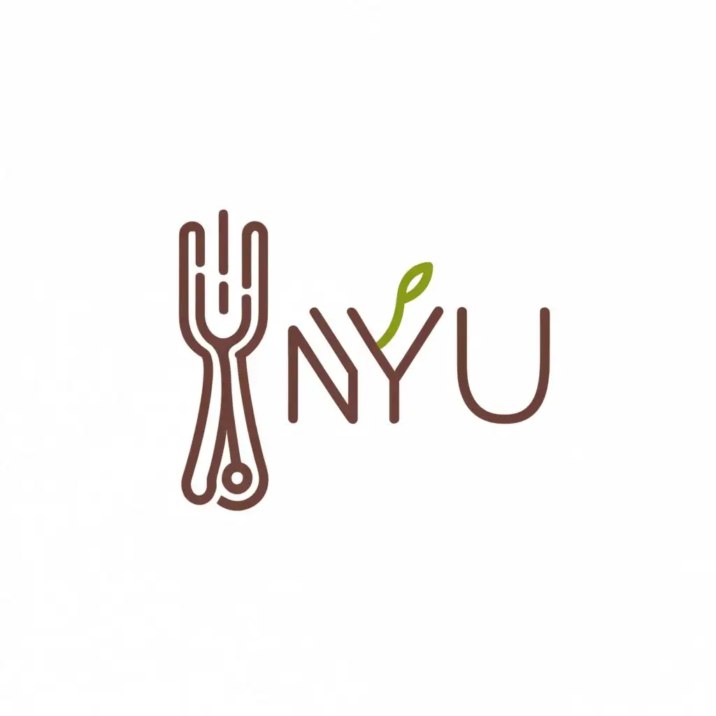 logo, Food, with the text "Nyu", typography, be used in Restaurant industry