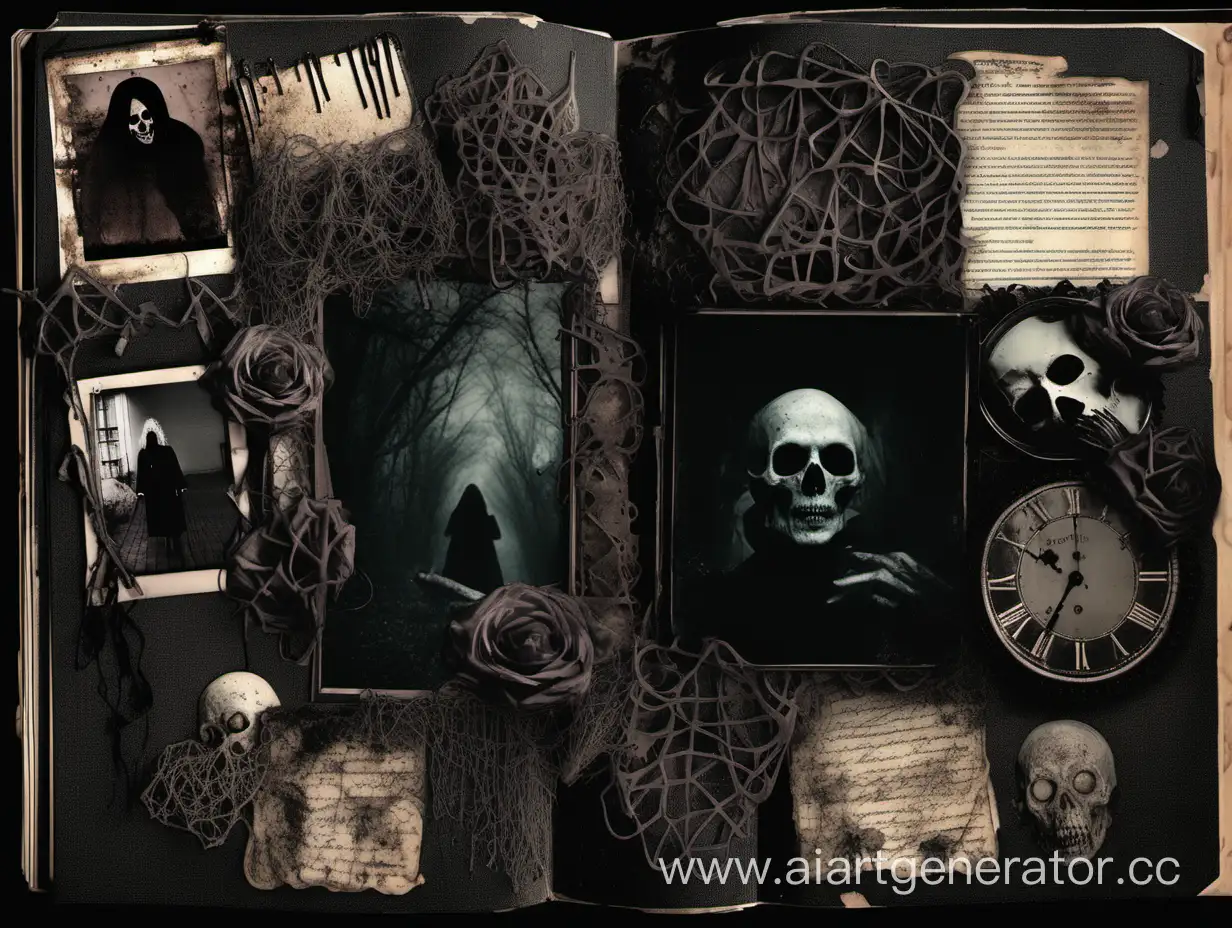 Eerie-Dark-Scrapbooking-Crafting-Scary-Aesthetic