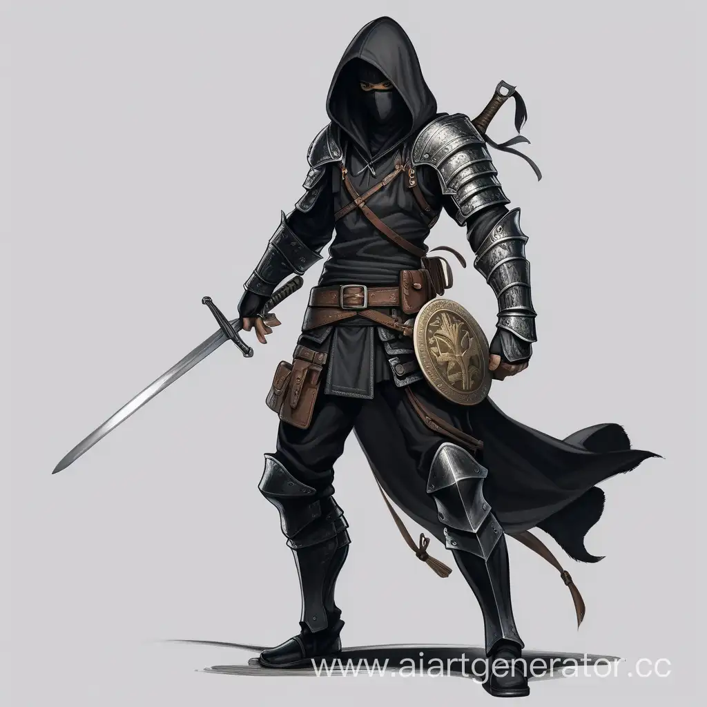 Dark-Mercenary-Warrior-with-Dual-Swords-and-Hood