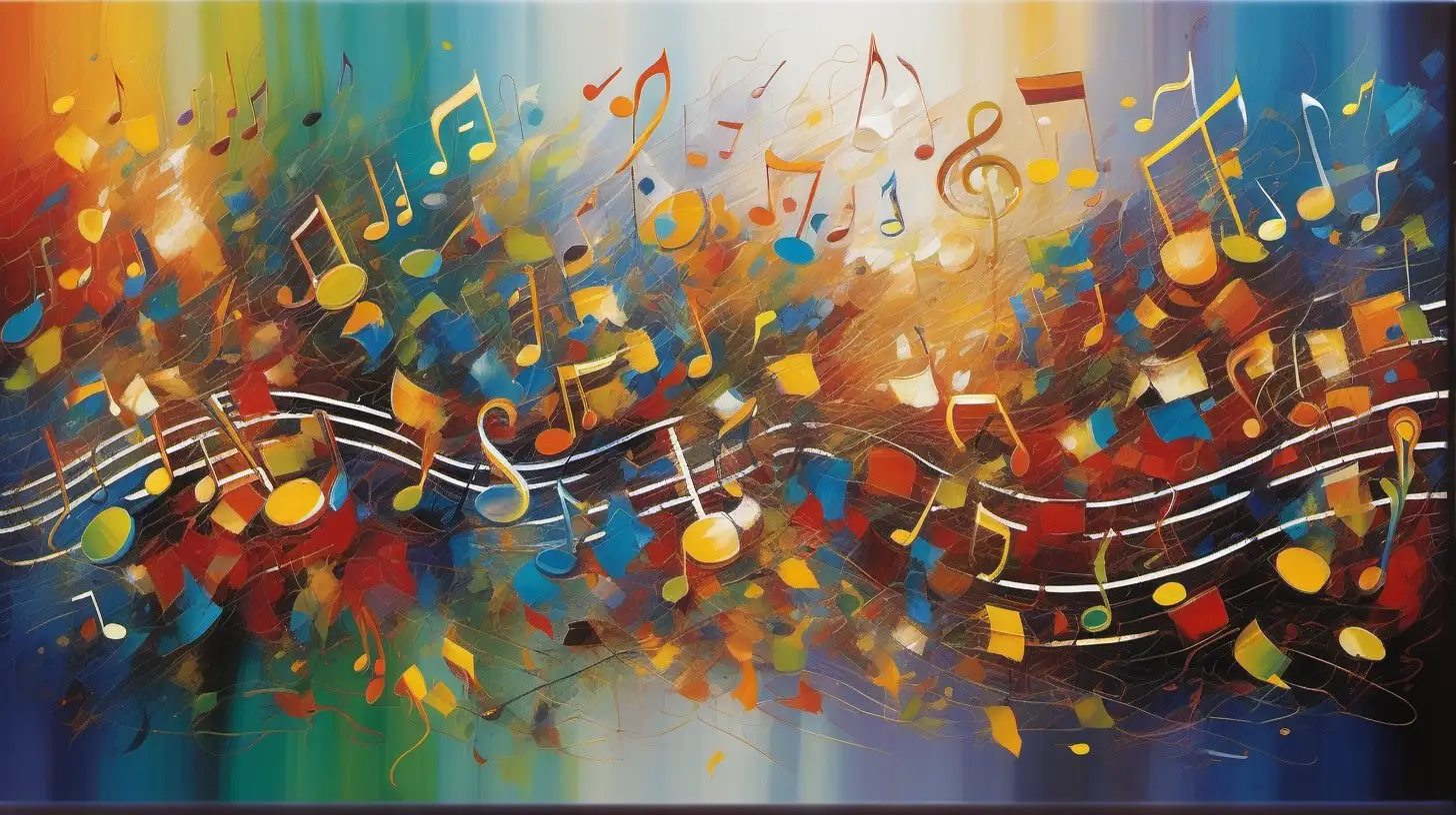 Abstract Impressionist Symphony Visualizing Classical Music Emotions