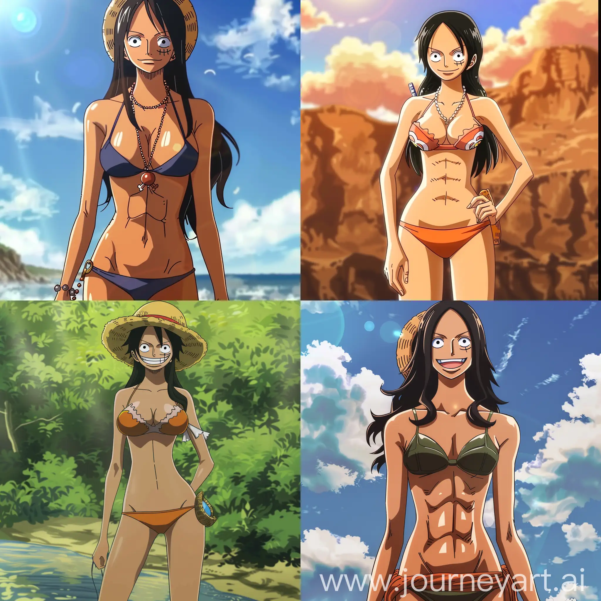 Nico-Robin-Bikini-Beach-Portrait