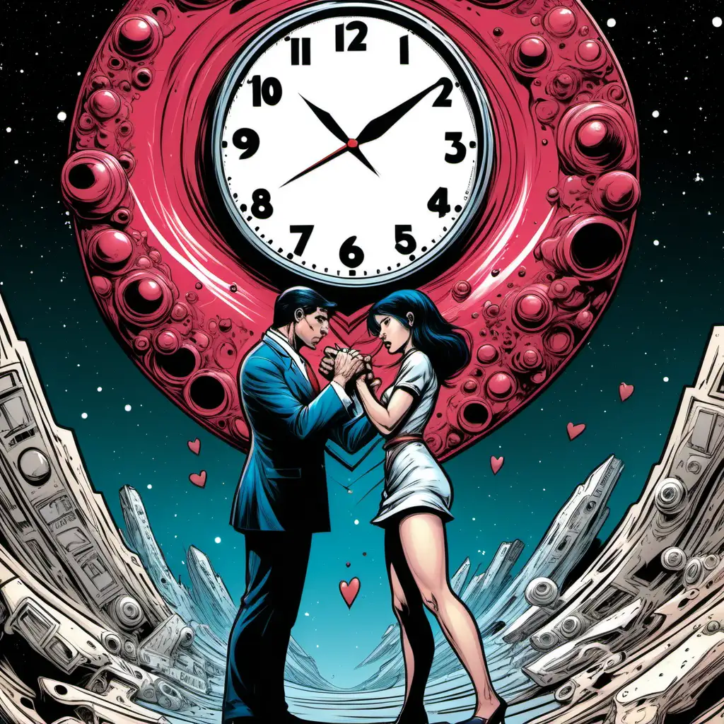 Capturing Loves Essence Time Personified in Comic Space