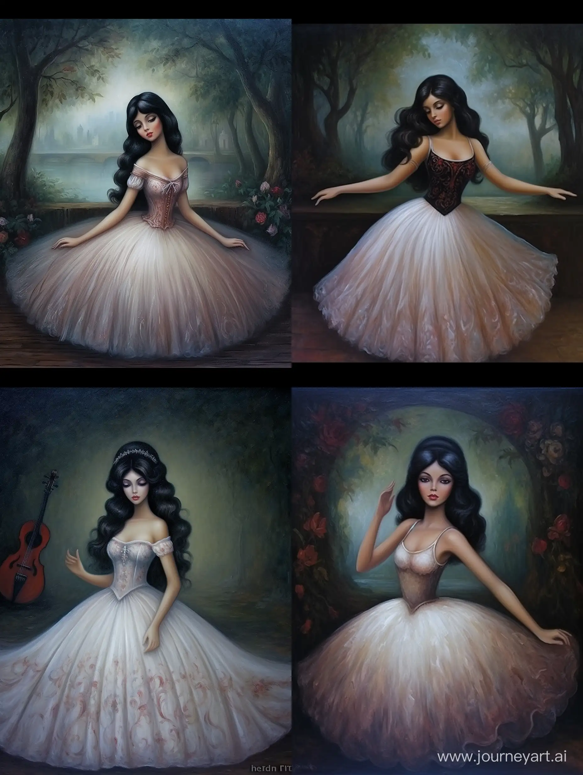 Esmeralda-Dance-Exquisite-Gypsy-Beauty-in-Oil-Painting
