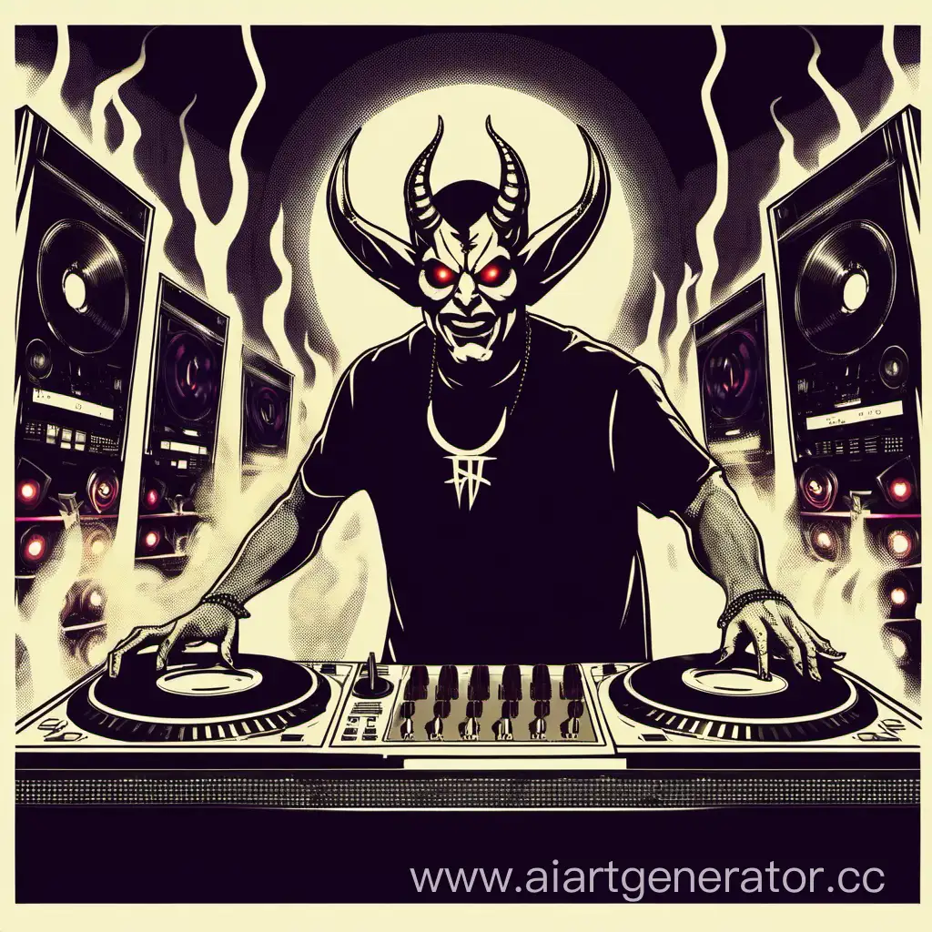 Satan-Spinning-Beats-at-the-DJ-Booth