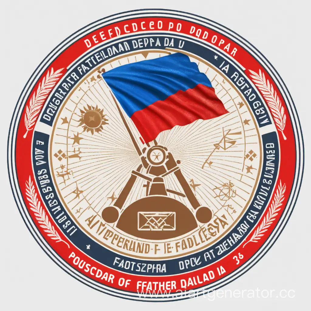 этикетка к дню защитника Отечества России от отдела геодезии 23 февраля