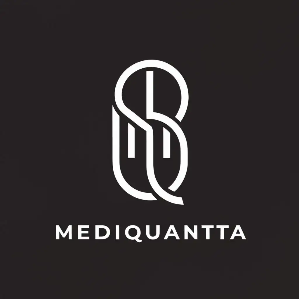 a logo design,with the text "Mediquanta", main symbol:MQ,Moderate,be used in Home Family industry,clear background