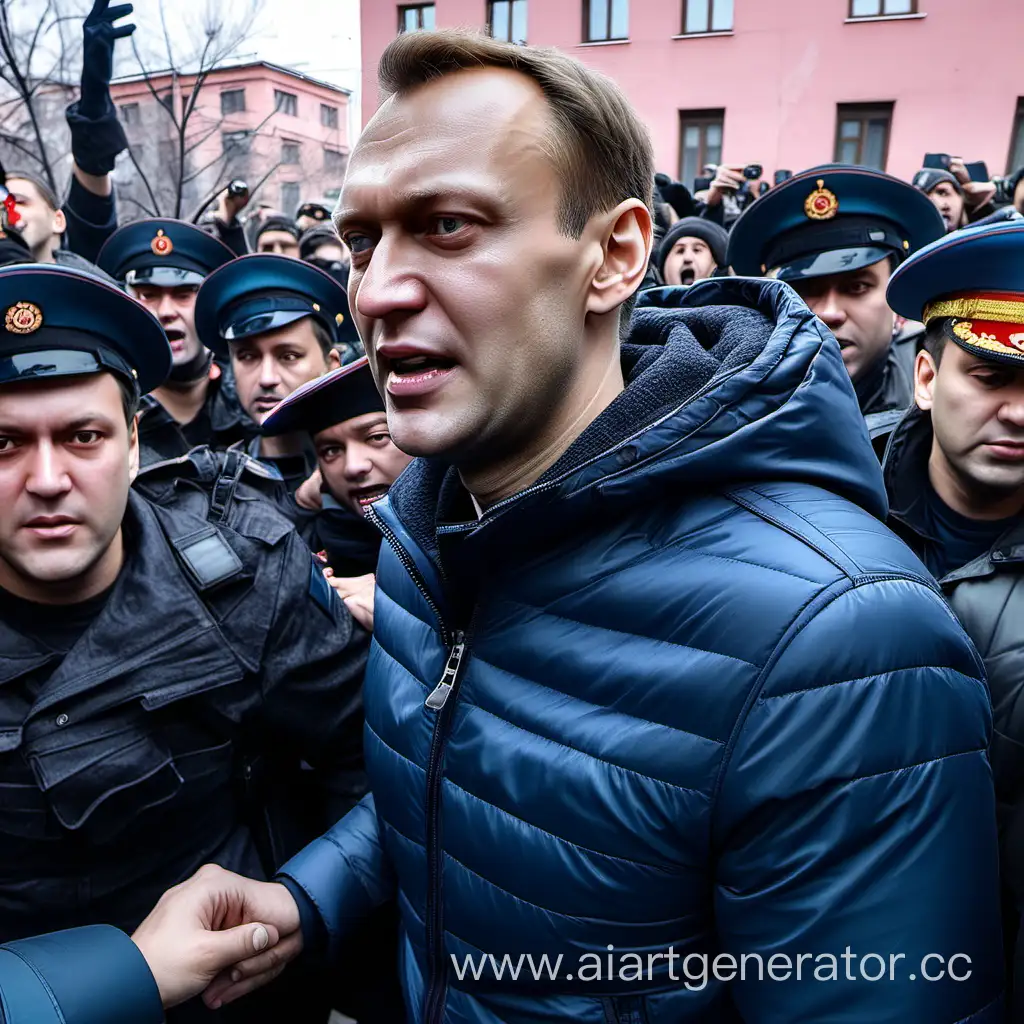 Навального наконец выпустили из колонии и все его встречают 