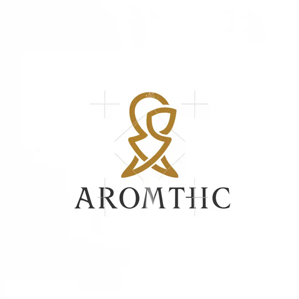 a logo design,with the text "Aromatic", main symbol:woman,Moderate,be used in Retail industry,clear background