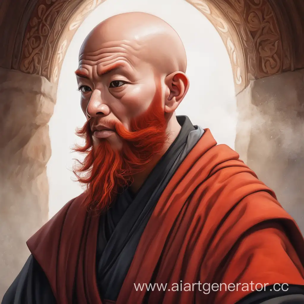 The red-bearded bald monk