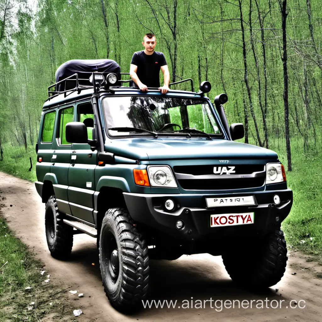 Kostya-Driving-UAZ-Patriot-OffRoad-Adventure