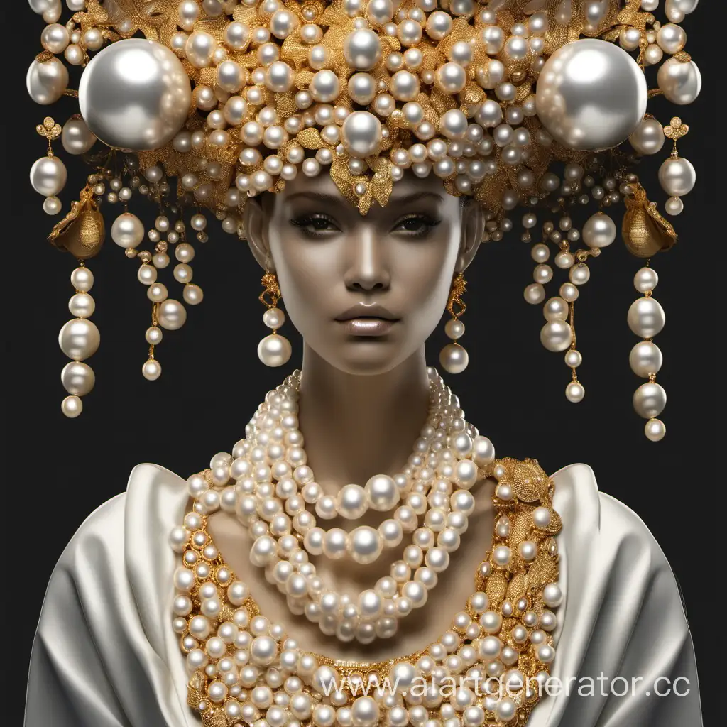 Elegant-Pearl-and-Gold-Fusion-Artwork-Harmonious-Blend-of-Luxurious-Elements