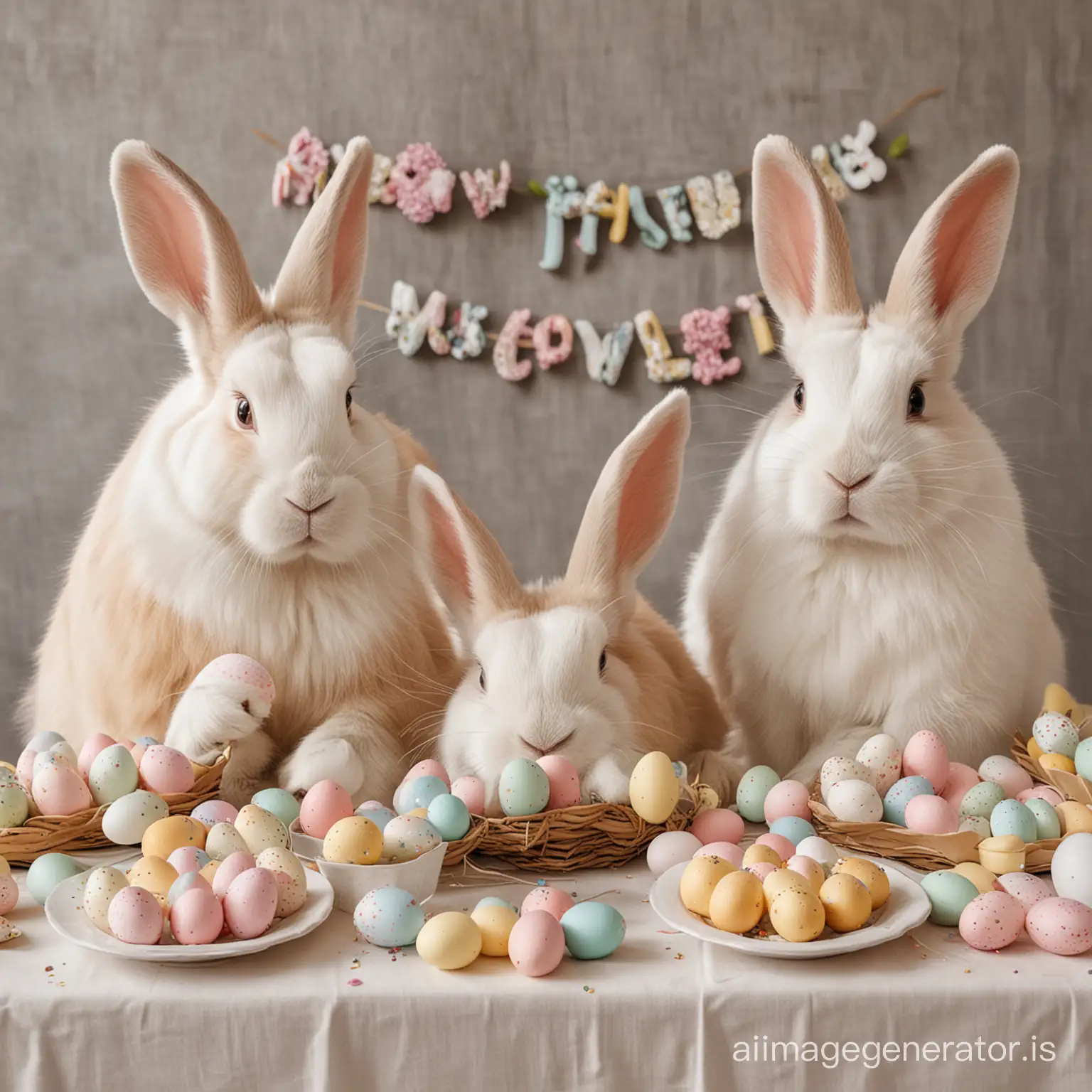 Easter party with Bunnies