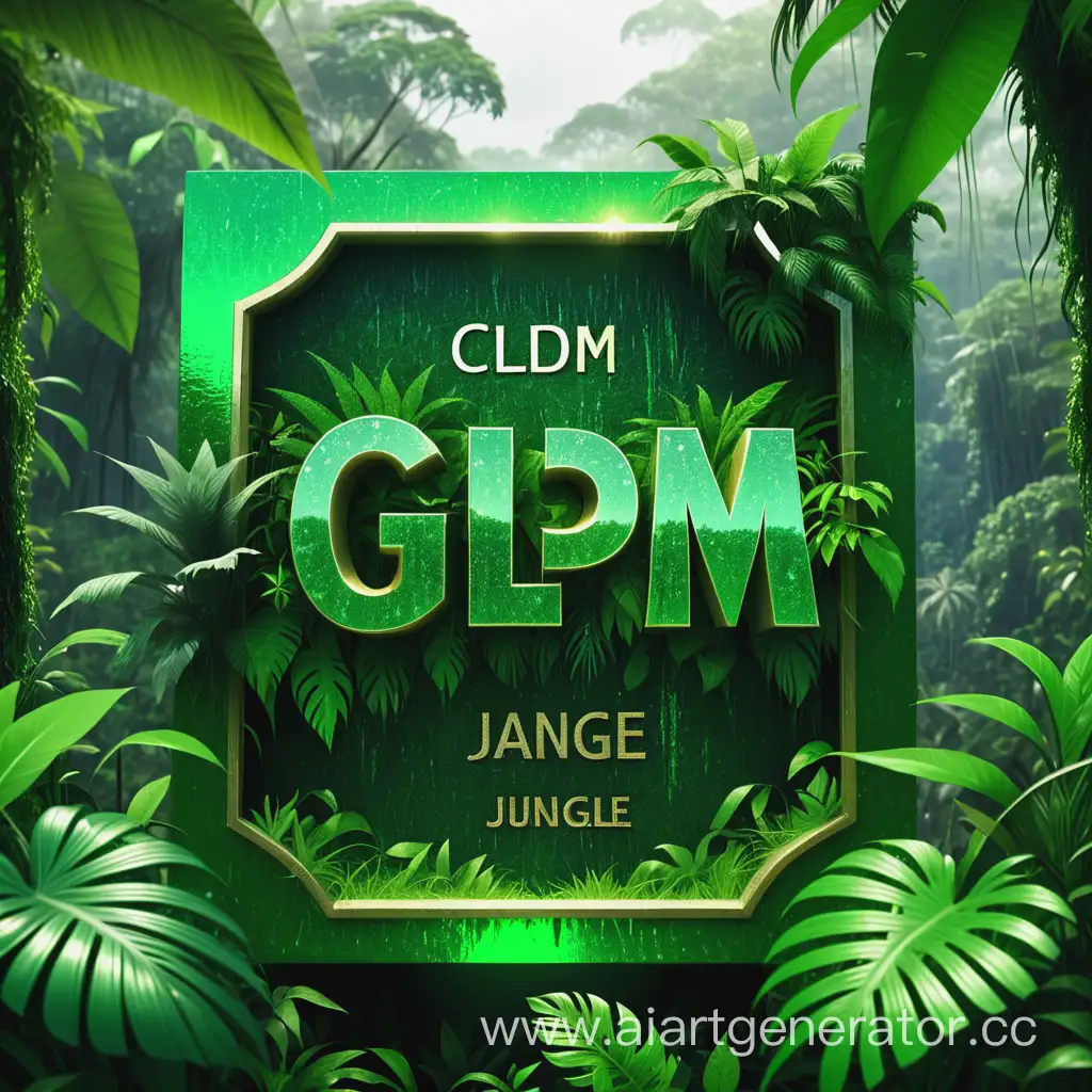 Glistening-Green-CLPM-Inscription-in-Jungle-Setting