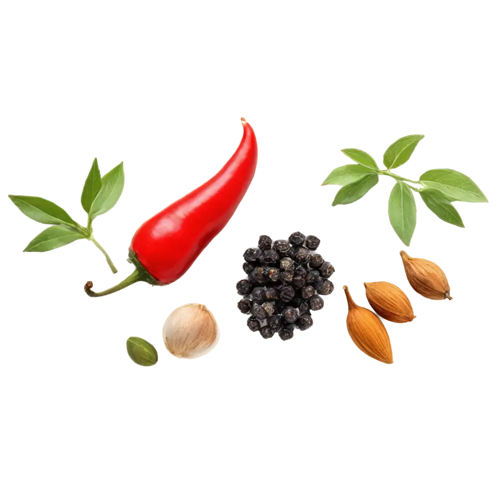 spices, cherry, pepper, herbs, hot pepper, razmarin, black peppercorns, cardamom, garlic