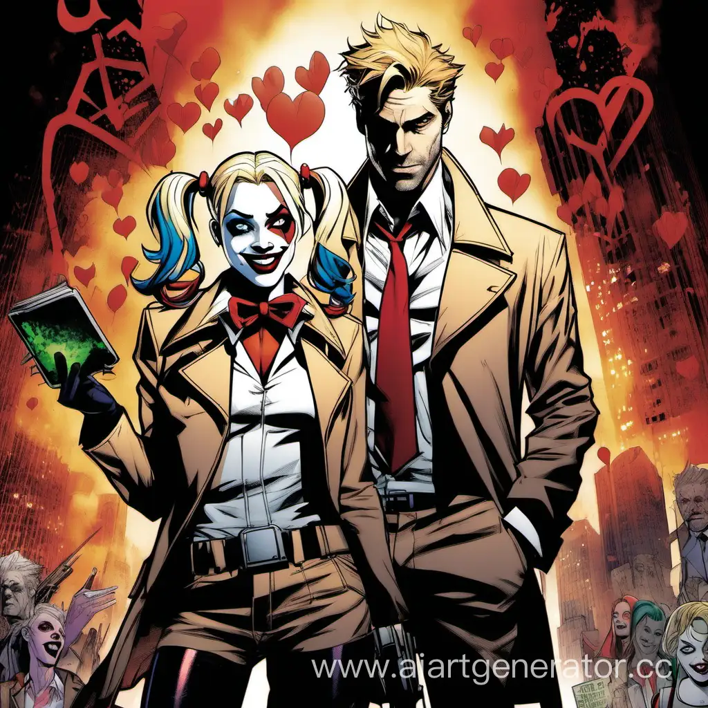 john constantine and Harley Quinn dates