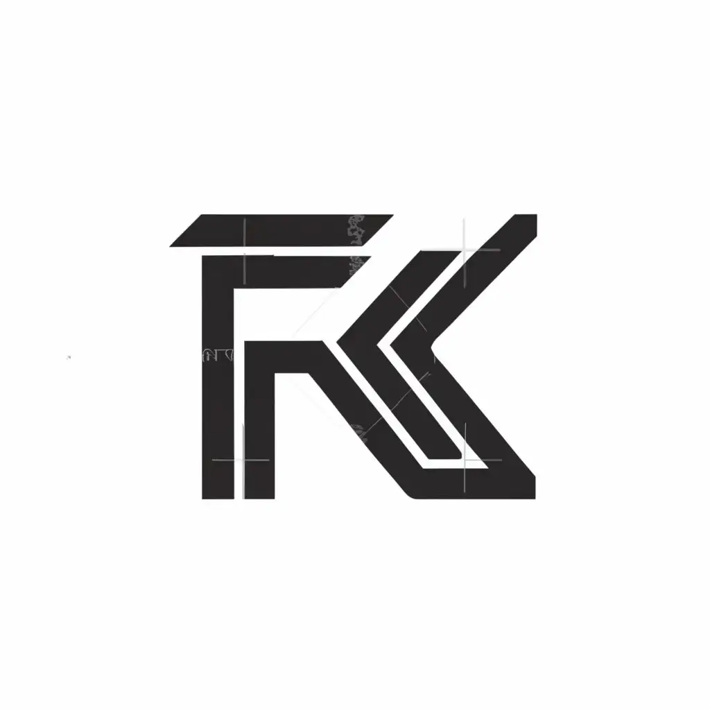 a logo design,with the text "Fly Keeper", main symbol:FK,Minimalistic,be used in Technology industry,clear background