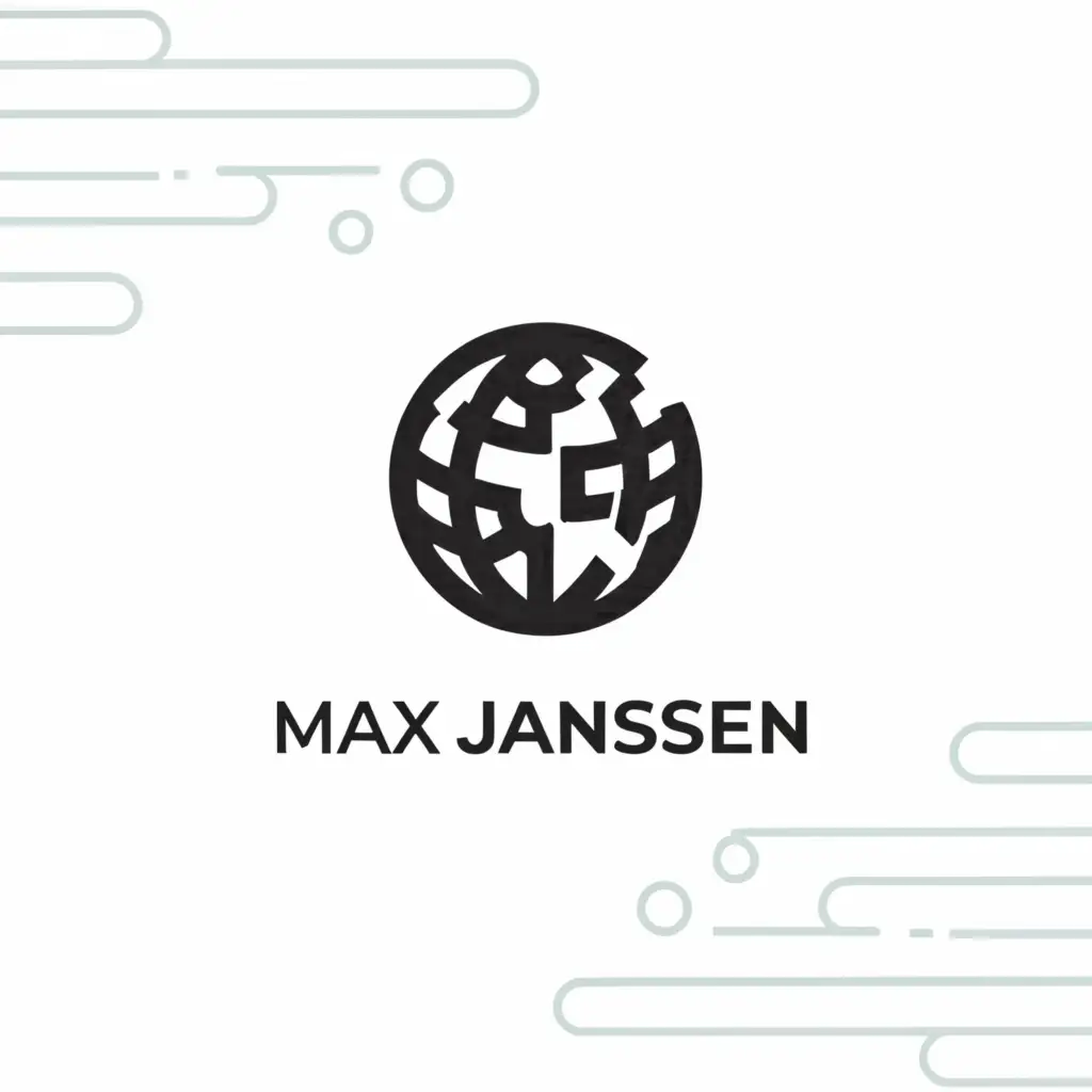 a logo design,with the text "Max Janssen", main symbol:geography,Moderate,clear background