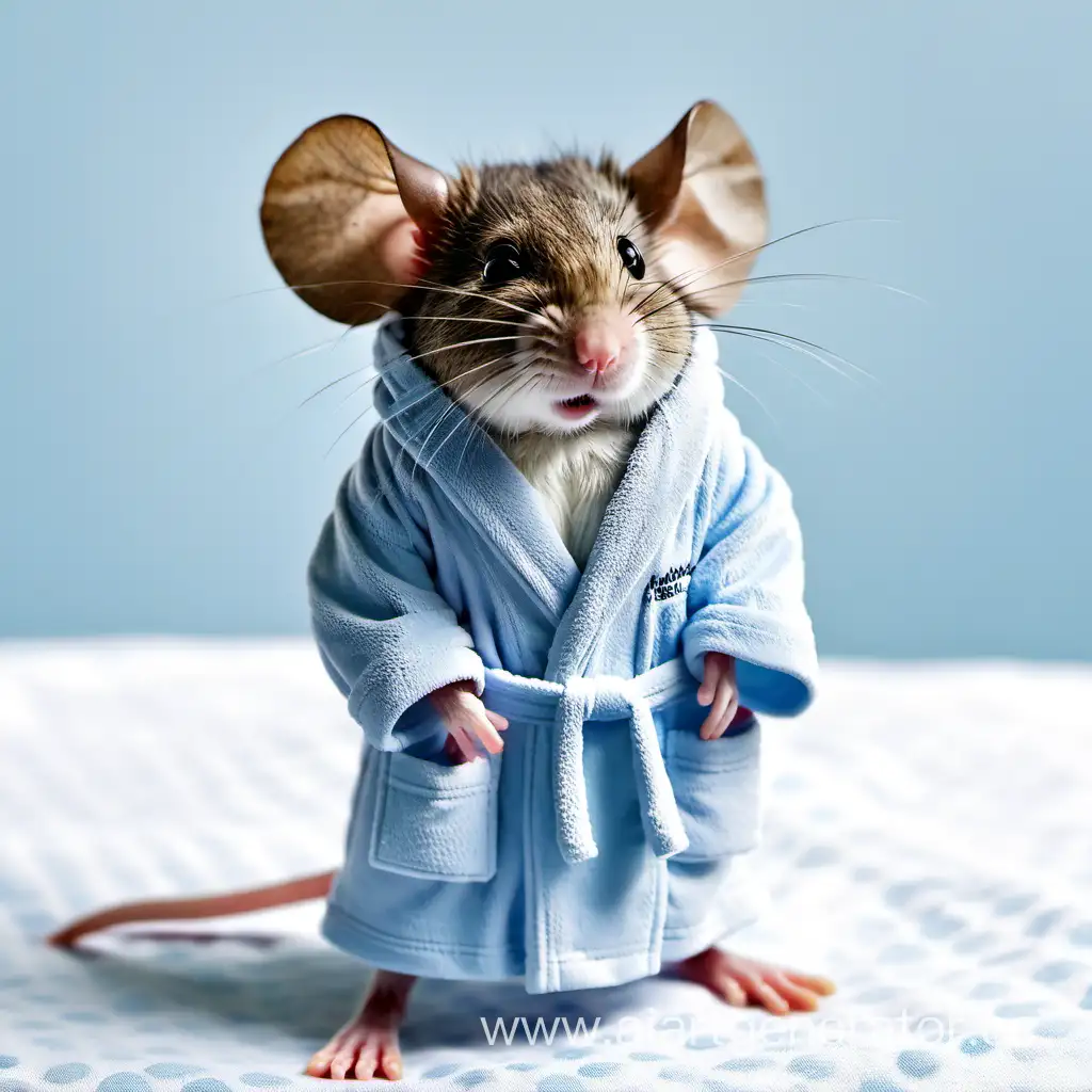 Cozy-Mouse-Relaxing-in-a-Plush-Bathrobe