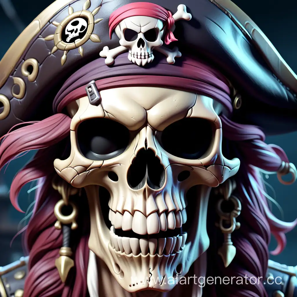 Mystical-Pirate-Skull-with-Glowing-Eyes-and-Ancient-Map