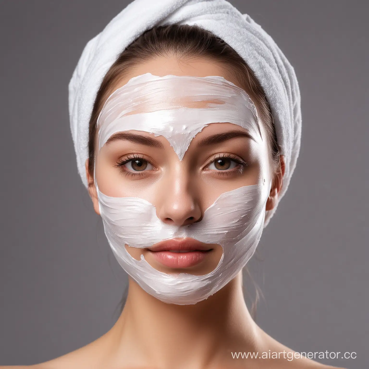 Young-Woman-Applying-Facial-Mask-for-Skin-Care-Routine