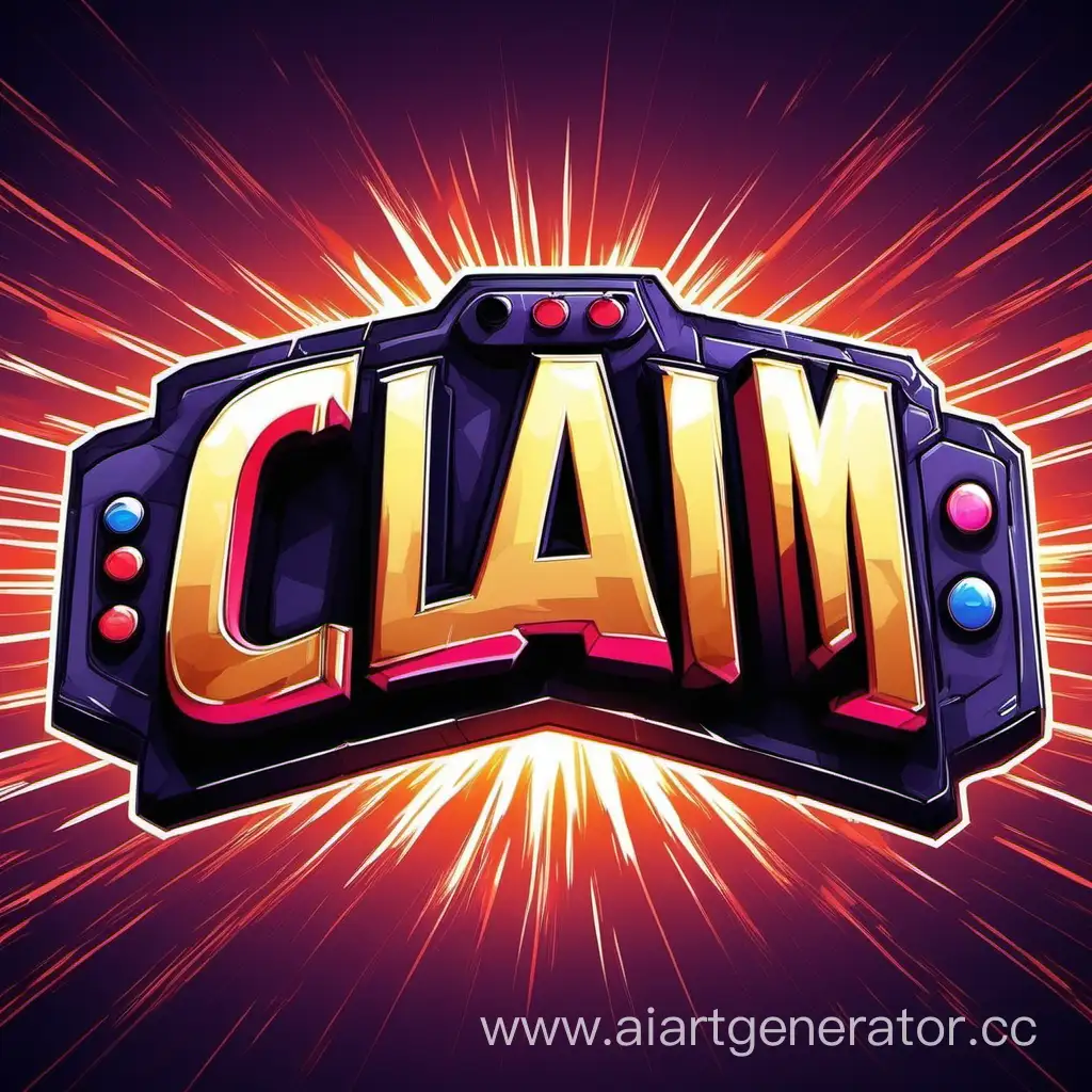 Картинка с названием Claim в игровом стиле