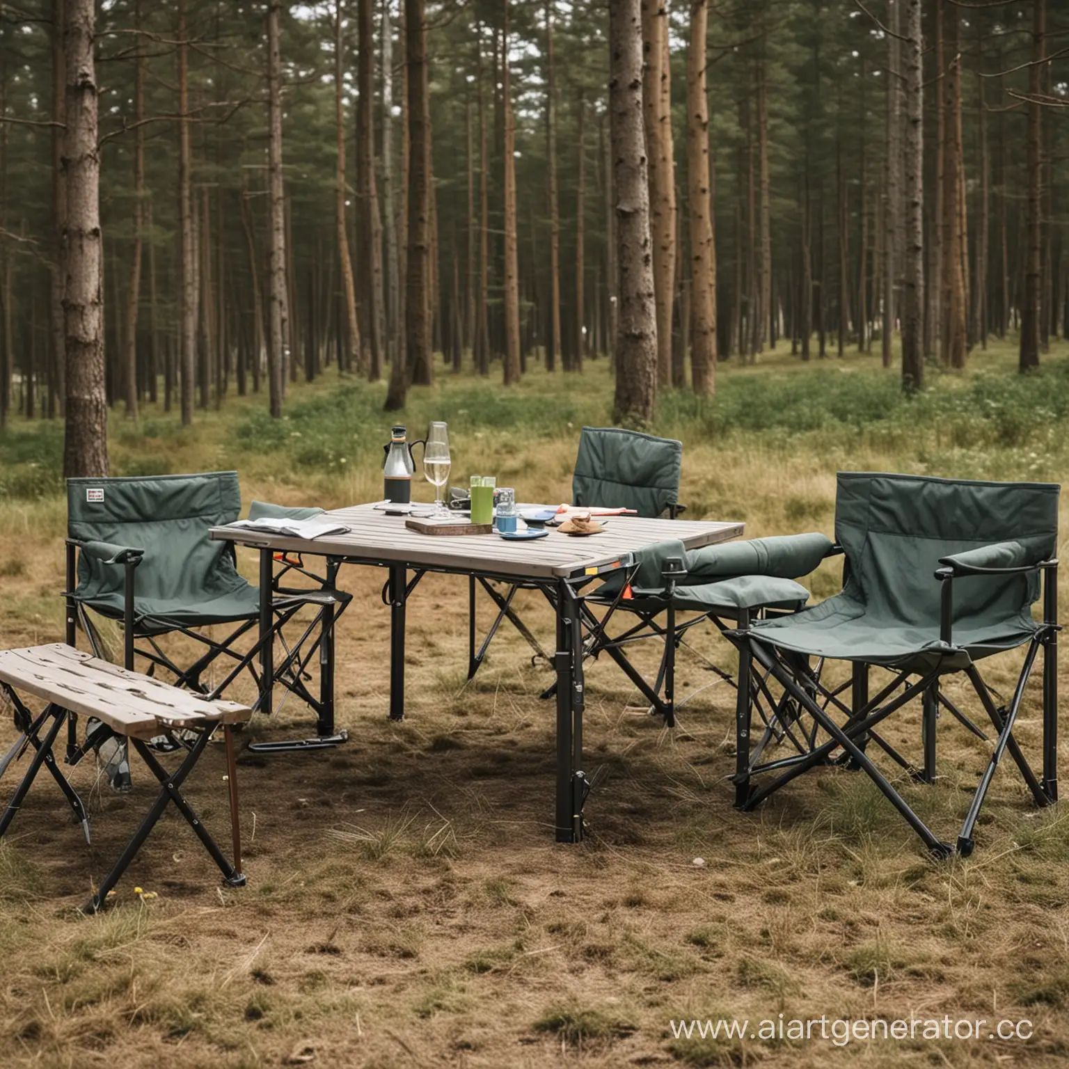 Family-Enjoyment-with-Talberg-Camping-Gear-in-a-Serene-Forest