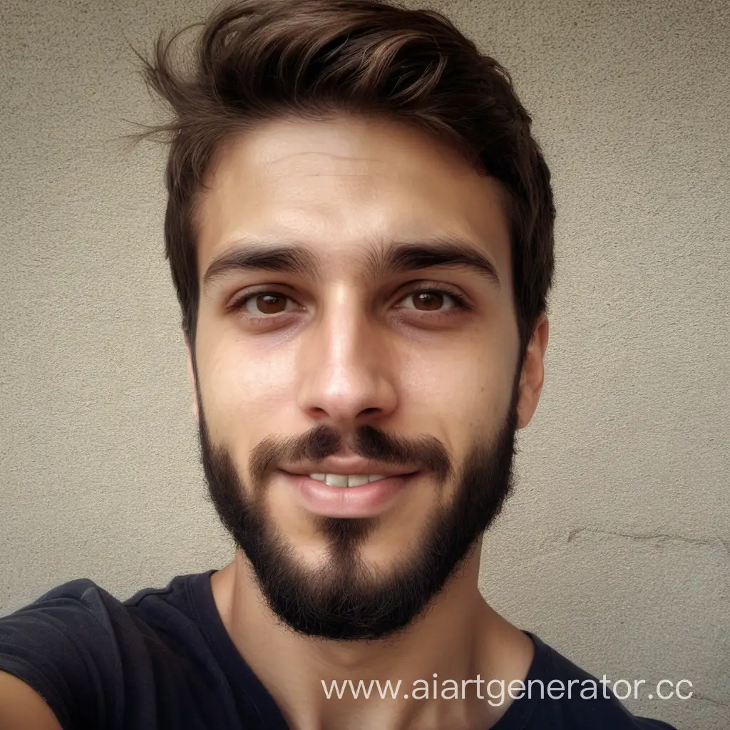 Handsome-Young-Man-Selfie-25YearOld-with-Brown-Eyes-and-Rugged-Beard