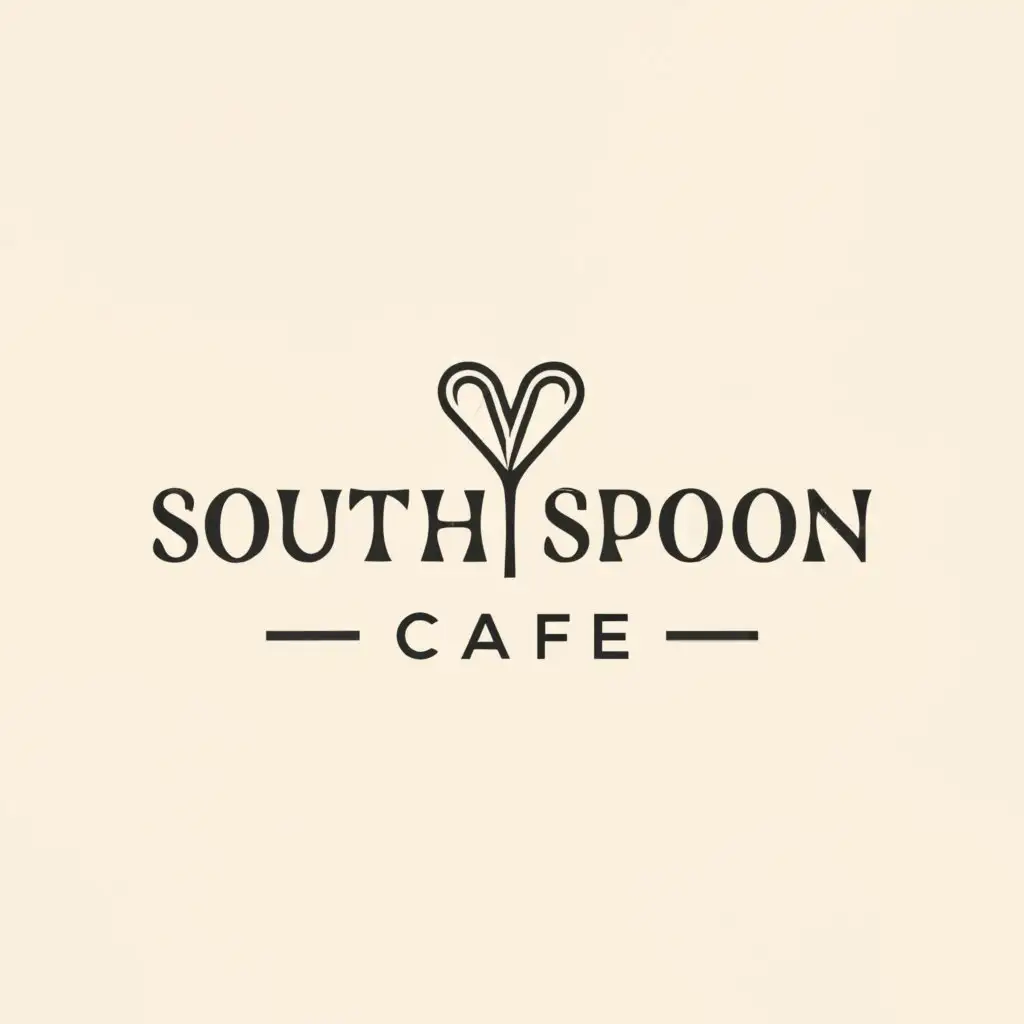 LOGO-Design-For-South-Spoon-Cafe-Minimalistic-Logo-Featuring-Malabar-Delicacies