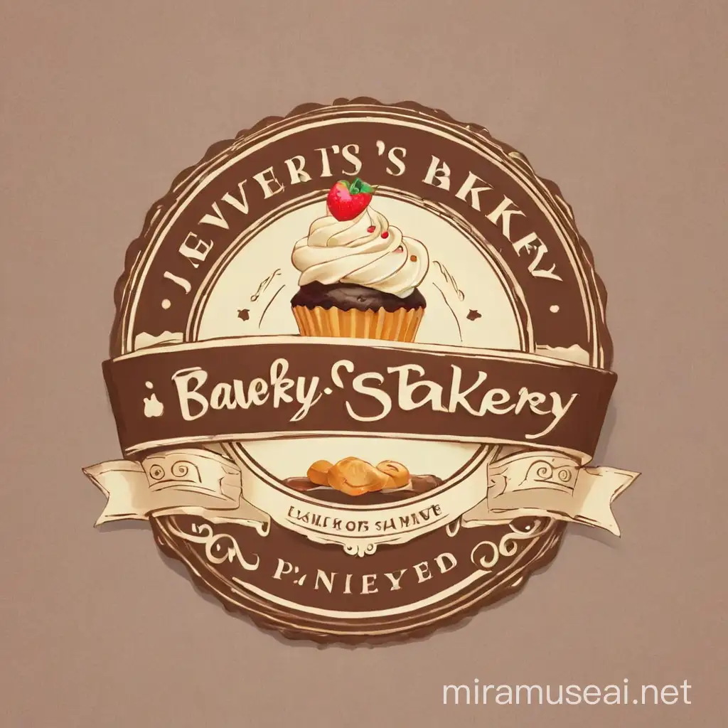 Elegant Bakery Logo Design for Jewels Bakery