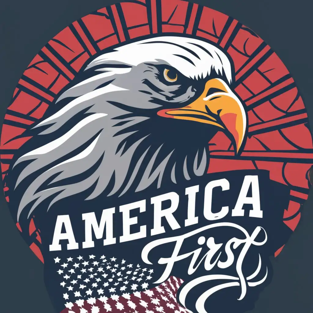 LOGO-Design-For-America-First-Majestic-Eagle-Emblem-with-Patriotic-Typography