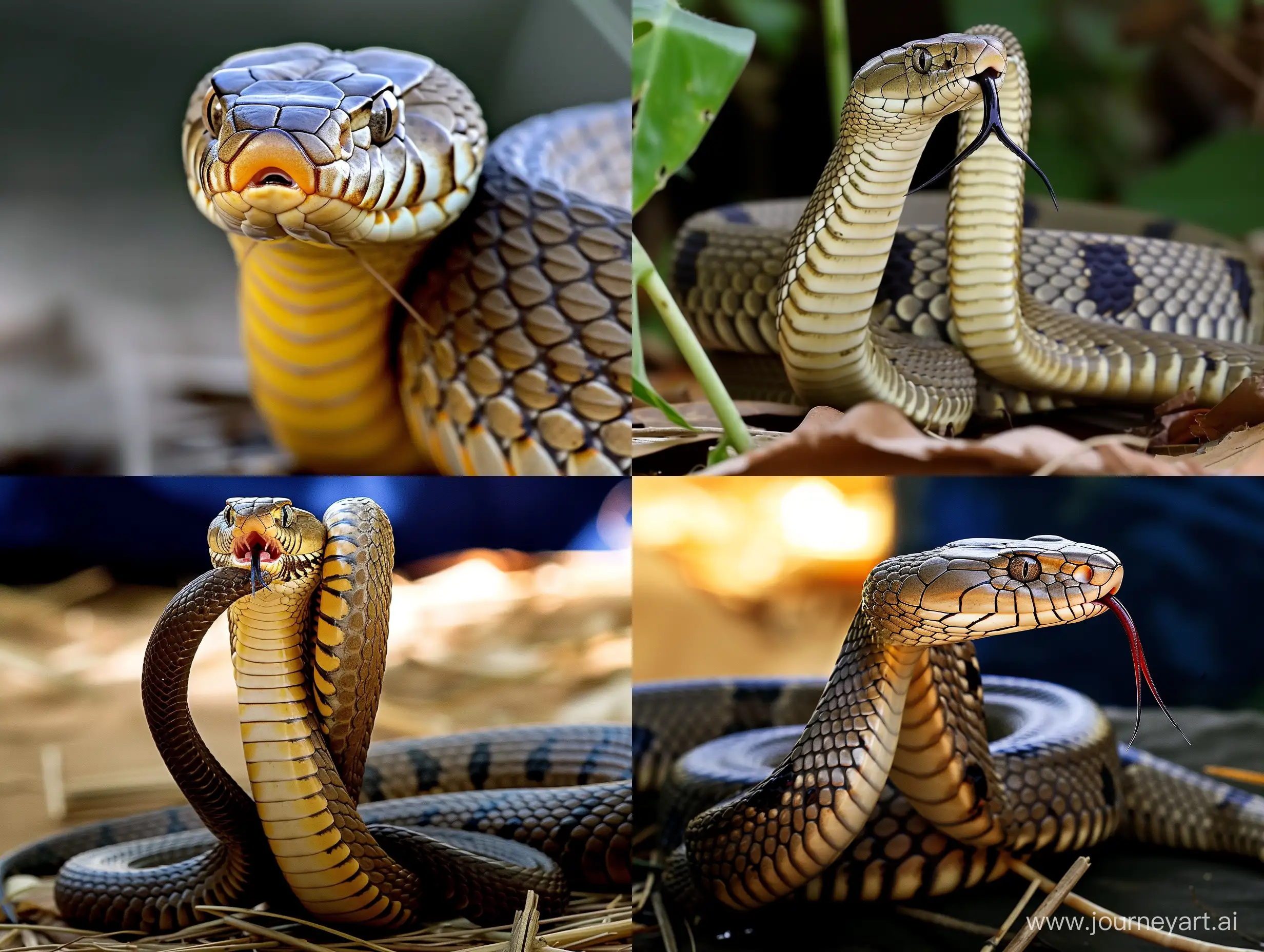 Vibrant-Cobra-Snake-in-a-43-Aspect-Ratio