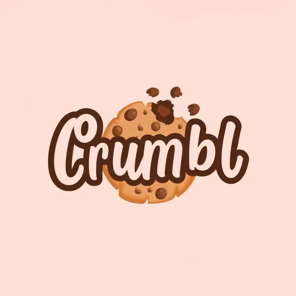 LOGO-Design-for-Crumbl-Cookies-Playful-Whimsy-with-Iconic-Cookie-Illustration-and-Warm-Color-Palette
