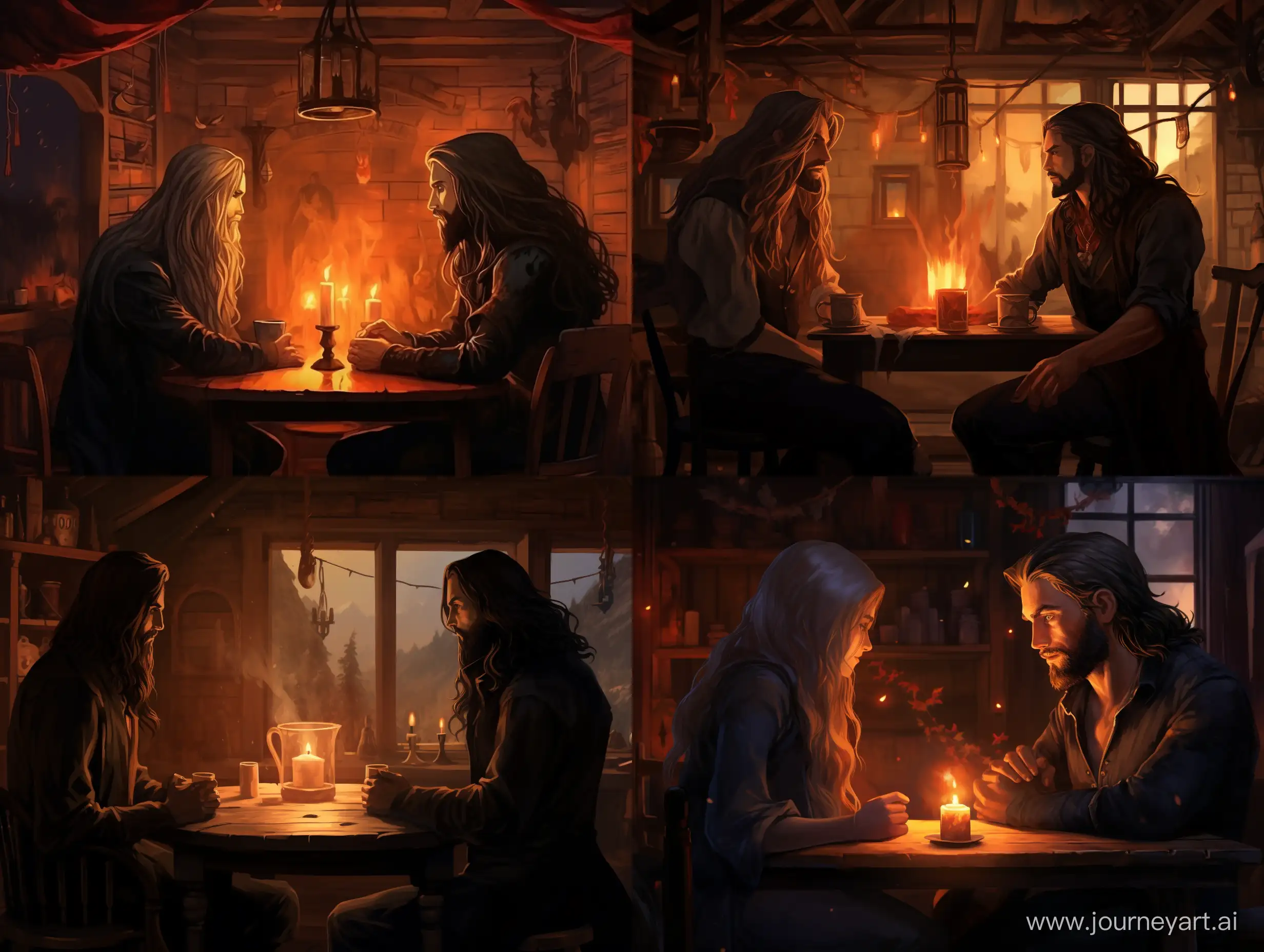 Intense-Conversation-between-Weary-Travelers-in-Candlelit-Dark-Fantasy-Tavern