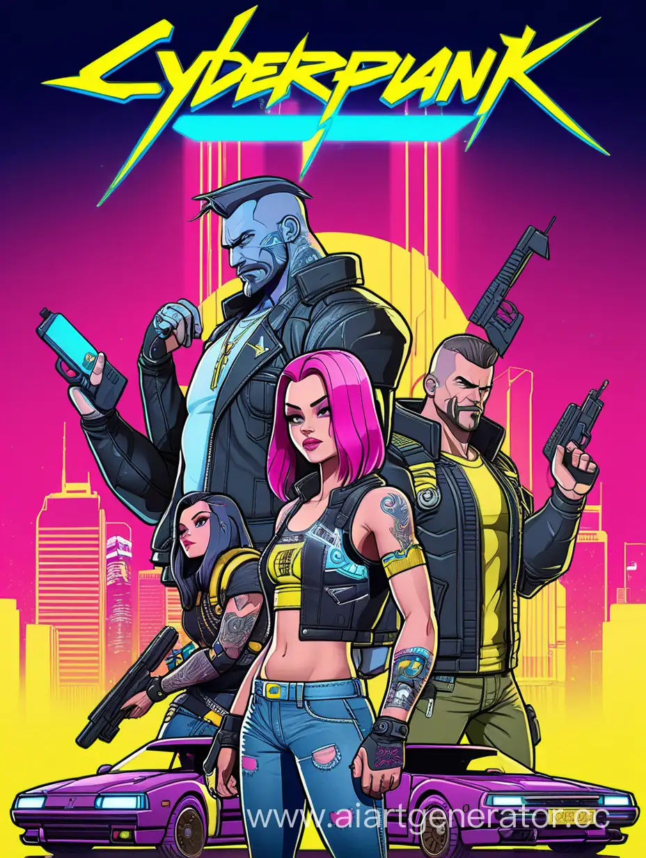 Cyberpunk-2077-Game-Cover-Reimagined-as-a-Disney-Cartoon