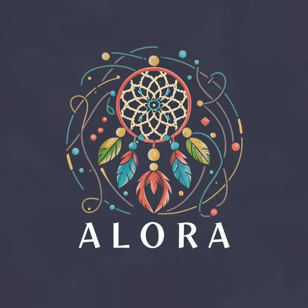 a logo design,with the text "ALORA", main symbol:Dreams,Moderate,clear background