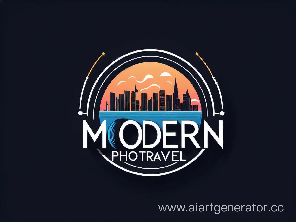 логотип современное фото о музыке и путешествиях 
