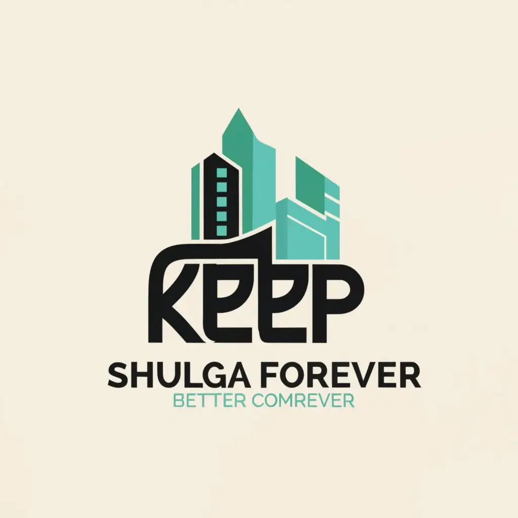 a logo design,with the text "KEEP", main symbol:We create the Future!
Shulga forever,Moderate,be used in Internet industry,clear background