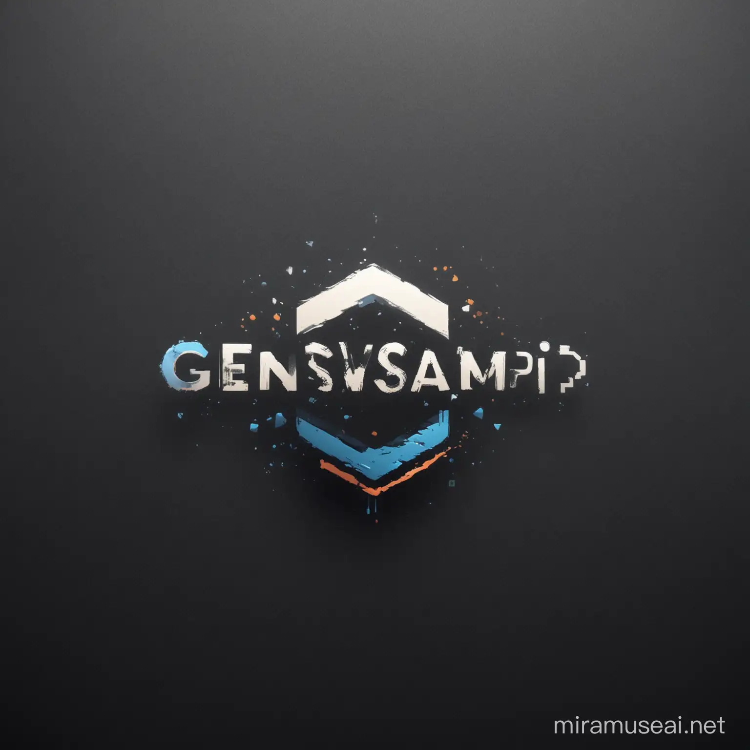 Abstract AI Logo Design Genswap Innovation Concept