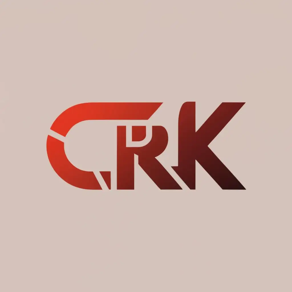 logo, cracking, with the text "CRK", typography, be used in Technology industry