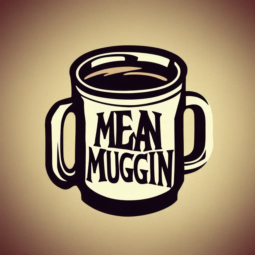Coffee mug logo titled Mean Muggin


