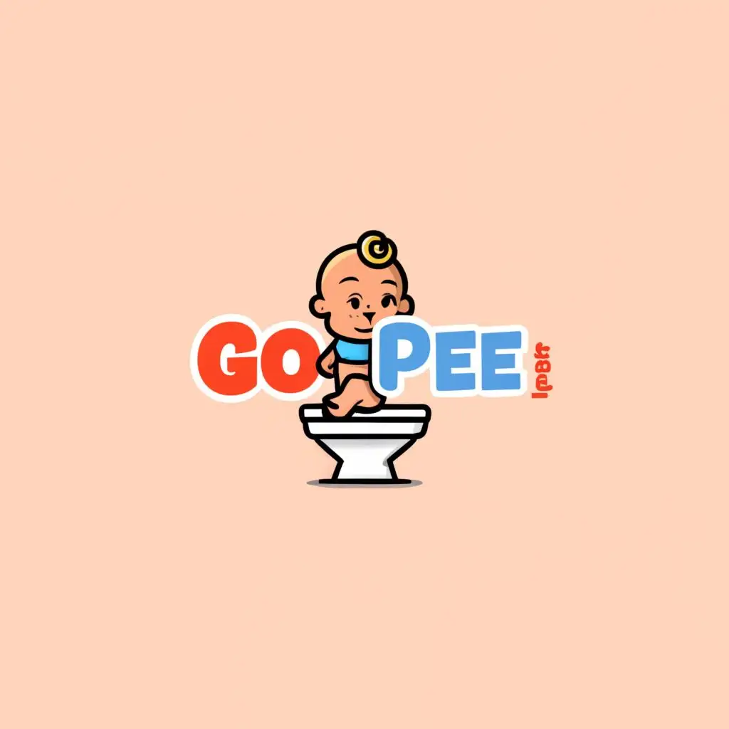 a logo design,with the text "Go Pee", main symbol:baby,Moderate,be used in Retail industry,clear background