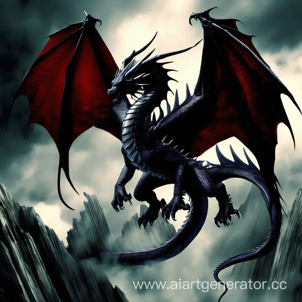 Dark-BloodColored-Dragon-Wings