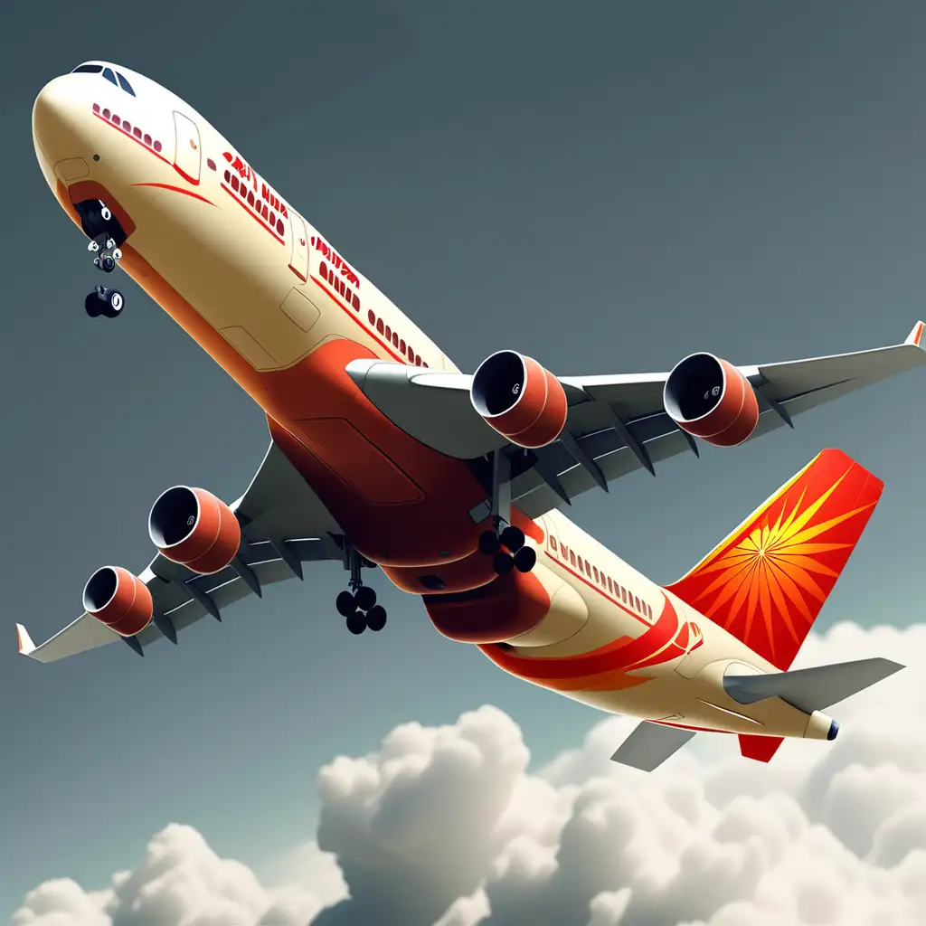 Air India uçak radarı için ikon tasarla. Air India airlines logo renklerini kullanın. 