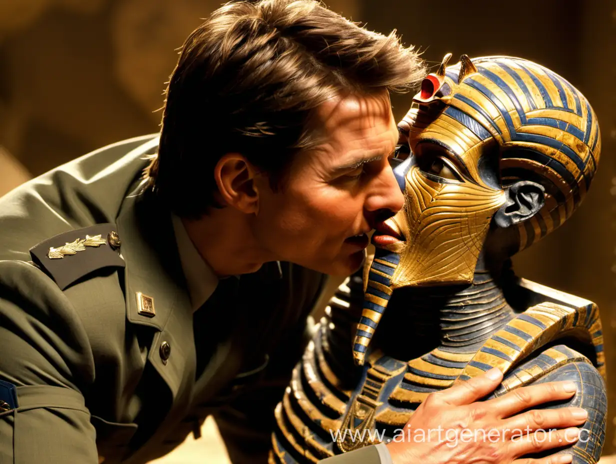 Tom Cruise Kiss The Egyptian Mummy
