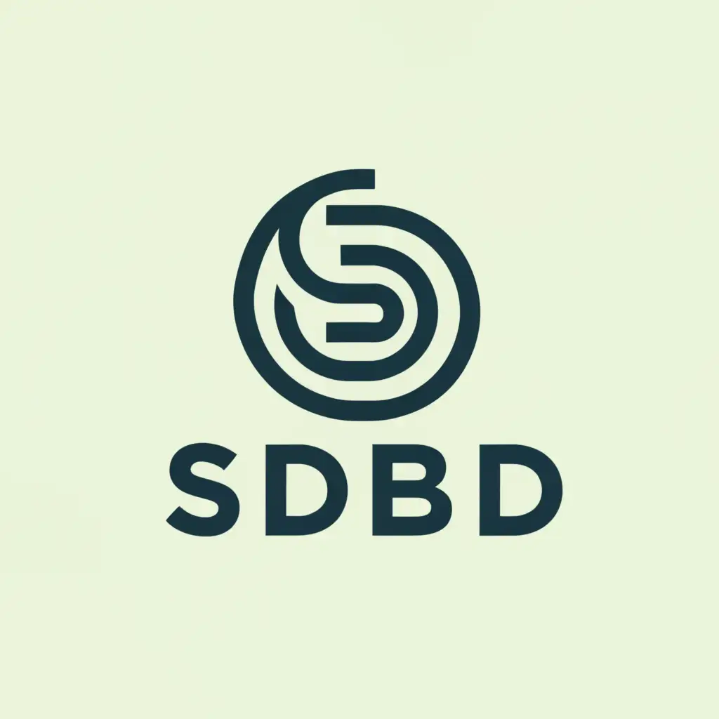 a logo design,with the text "SDBD", main symbol:OVAL,Moderate,be used in Technology industry,clear background