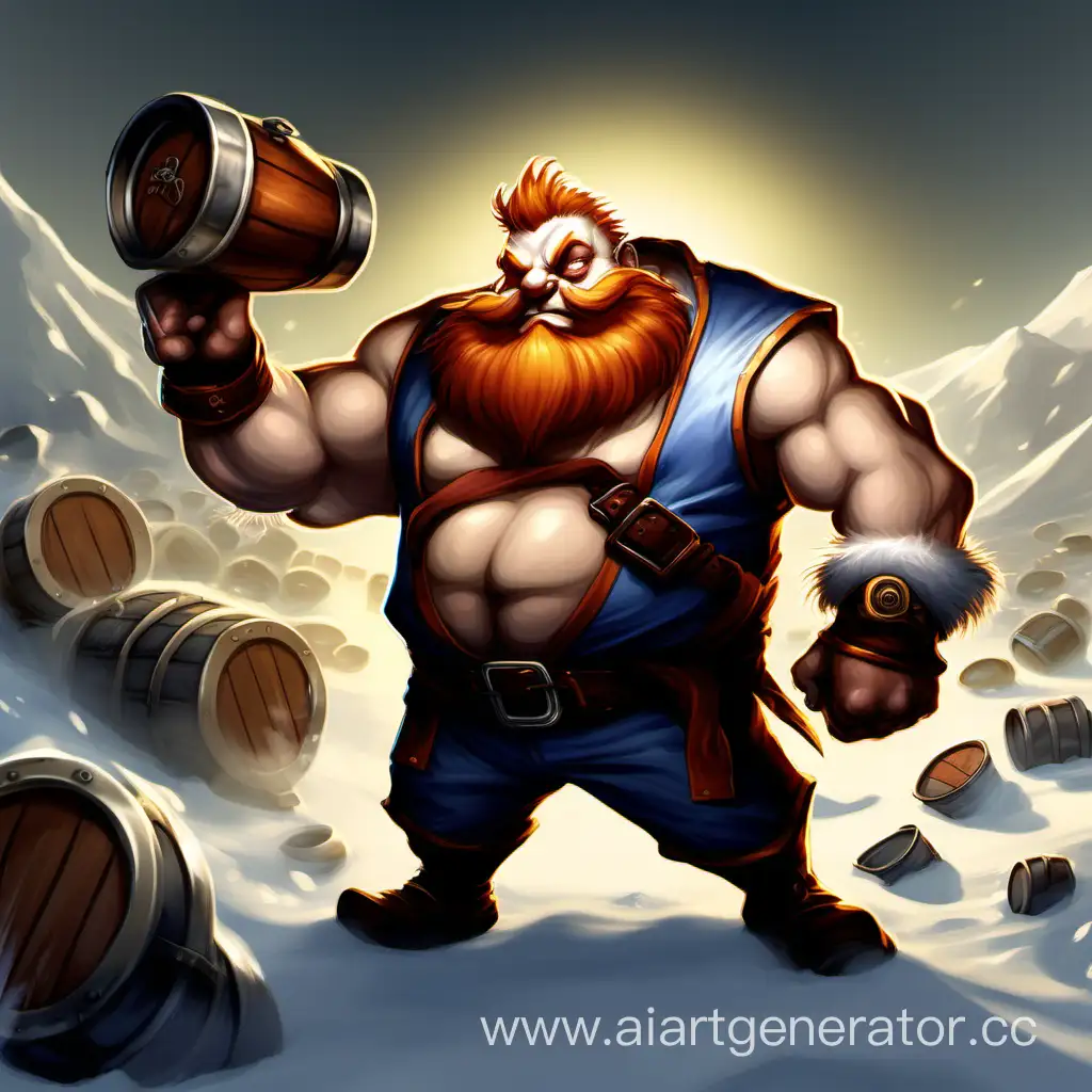 BrawlerBrewer-Gragas-Exploring-Freljords-Tundra-for-Rare-Ale-Ingredients