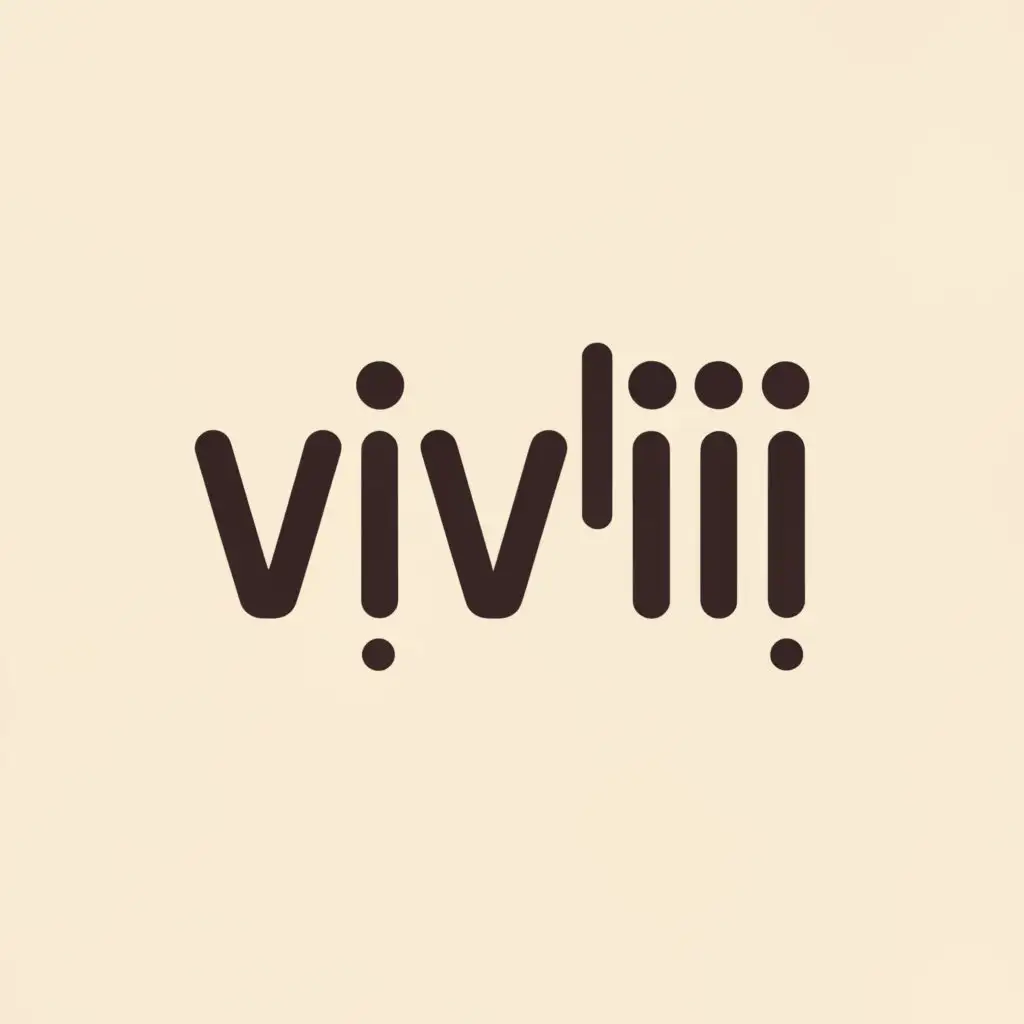 a logo design,with the text "VIVIII", main symbol:SYMBOL OF COOKING,Minimalistic,clear background